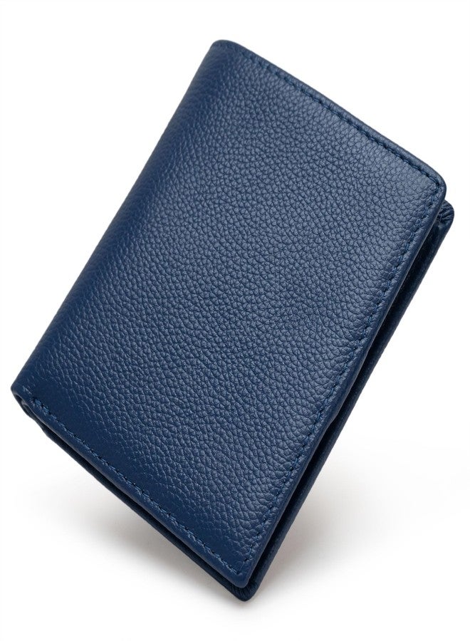 Bveyzi Ultra Slim Small RFID Wallet for Women, Leather Tiny Thin Bifold Pocket Ladies Wallet - Image 1
