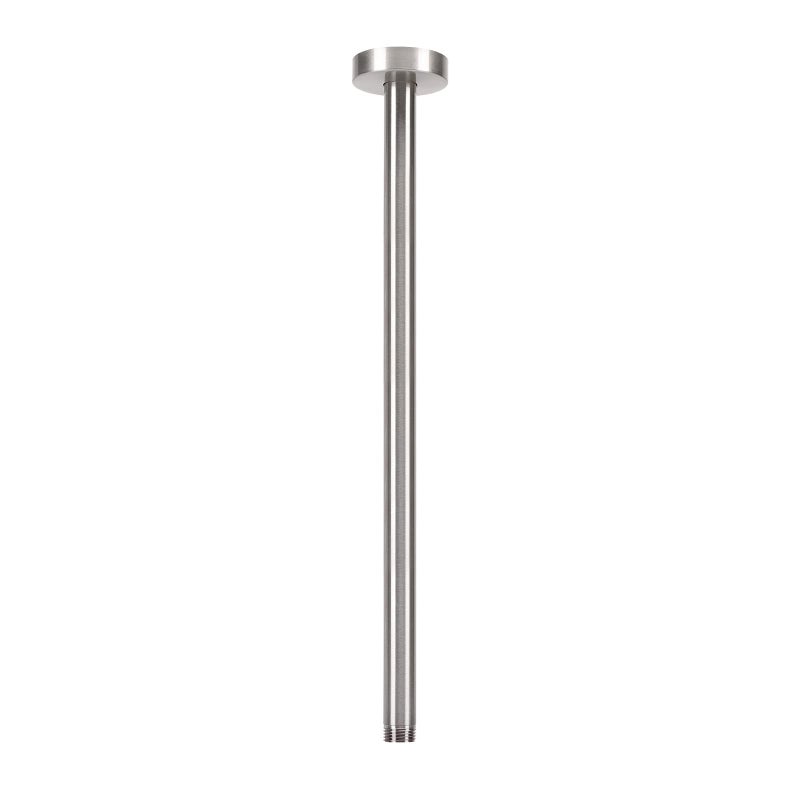 HarJue Ceiling Mounted Shower Arm Rain Extension Arm with Flange and Teflon Tape Stainless Steel Mount Extender for Fixed Head 16 Inch Brushed Nickel - Image 2