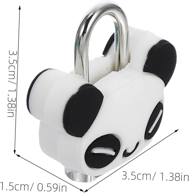 3 قطع من أقفال الحيوانات الصغيرة اللطيفة مع مفاتيح، مصنوعة من معدن متين للأمان، مناسبة للدفاتر وصناديق المجوهرات وحقائب الصالة الرياضية - Image 3