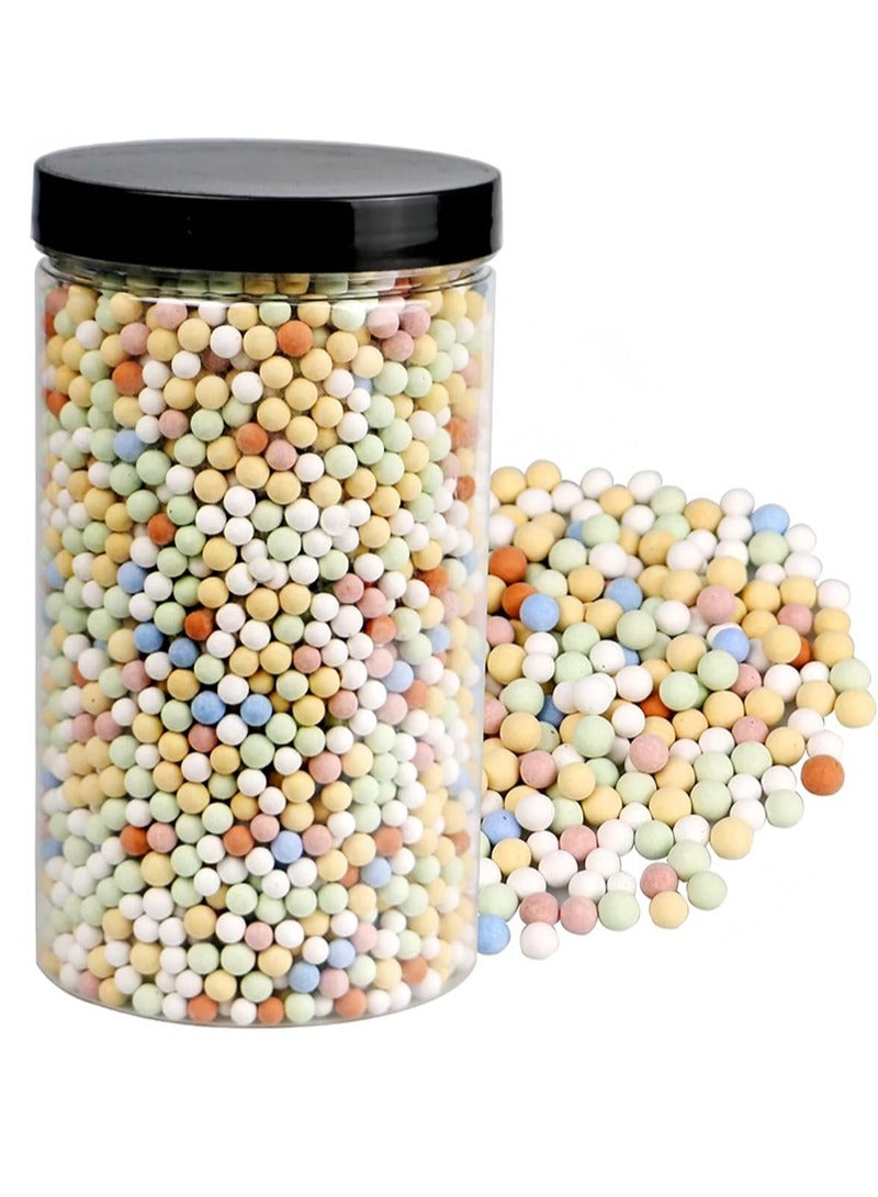 Aikanbo 400g Mini Muiti-Color Hydroponics Clay Pebbles，Upgraded 3mm-5mm Mix Hydro Ceramsite Balls，Horticultural Plant Decorative Rocks for Aquaponics，Drainage Water，Purification，Cultivation - Image 1
