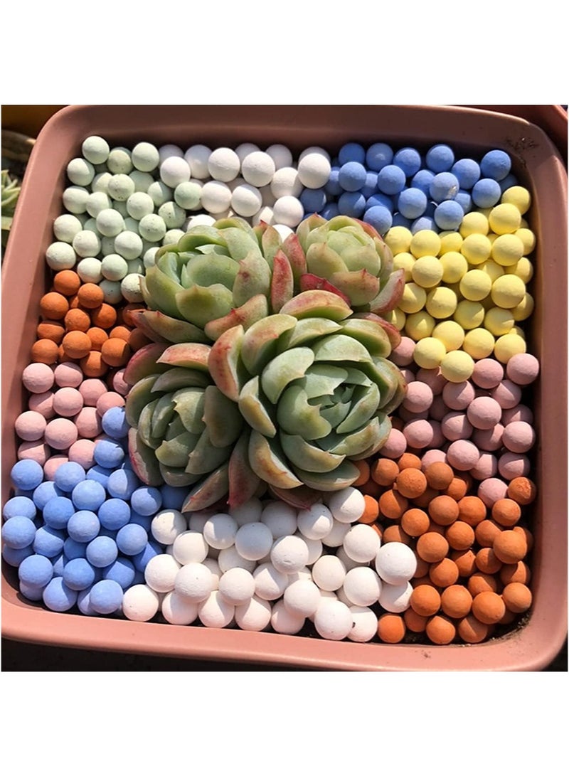 Aikanbo 400g Mini Muiti-Color Hydroponics Clay Pebbles，Upgraded 3mm-5mm Mix Hydro Ceramsite Balls，Horticultural Plant Decorative Rocks for Aquaponics，Drainage Water，Purification，Cultivation - Image 2