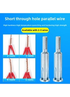 Parallel Wiring Device Peeling-free Lengthened Full-automatic Wire Terminal Quick Connection Hand-cranked Lengthened Wiring Head Tool Winding Device-Color:2.5-4 Universal Parallels