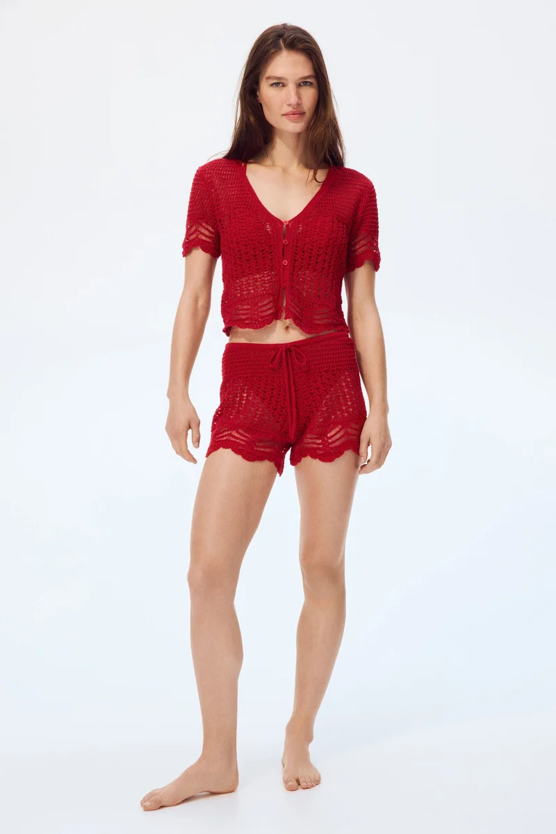 H&M Crochet-look beach top