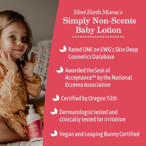 Earth Mama Angel Baby Natural Non-Scents Lotion, 8 Fluid Ounce - Image 5