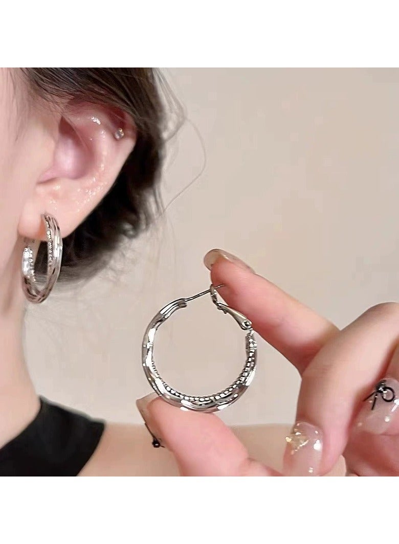 Goolsky Minimalist Korean Hoop Earrings for Women – Elegant Lightweight Huggie Hoops, Daily Luxury Look  - Image 1