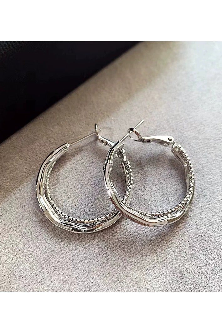Goolsky Minimalist Korean Hoop Earrings for Women – Elegant Lightweight Huggie Hoops, Daily Luxury Look  - Image 3