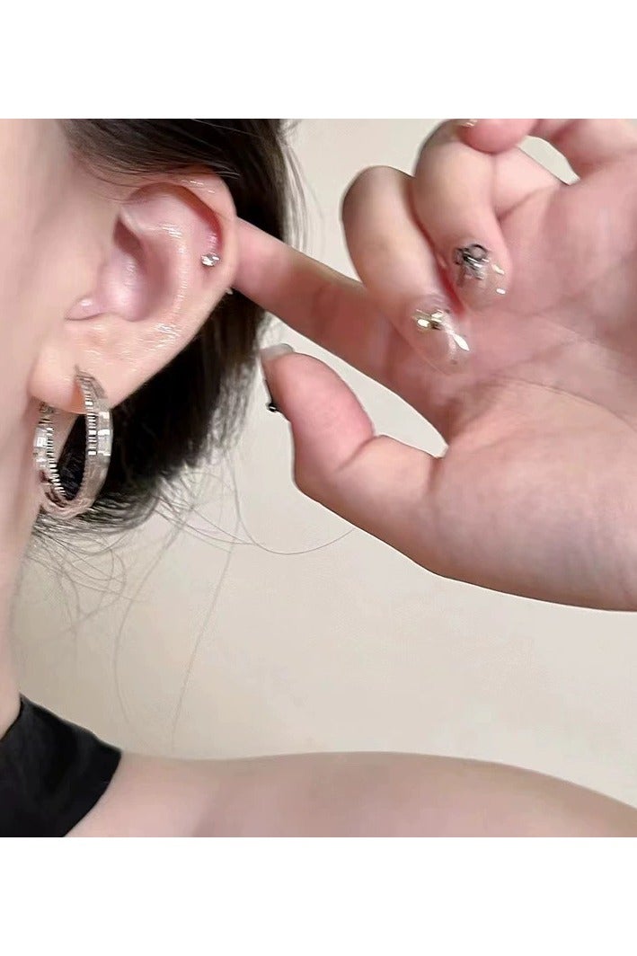Goolsky Minimalist Korean Hoop Earrings for Women – Elegant Lightweight Huggie Hoops, Daily Luxury Look  - Image 4