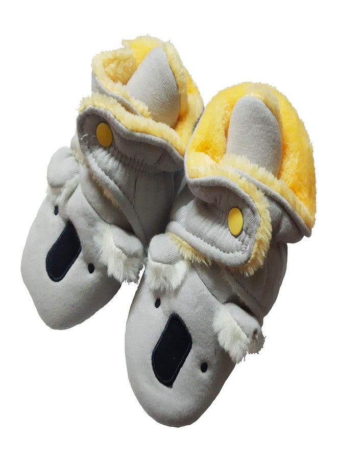 Missby Baby Boys' Koala Bear Gray Wrap Booties (6-9 Months) - Image 3