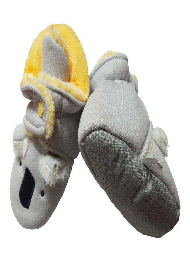 Missby Baby Boys' Koala Bear Gray Wrap Booties (6-9 Months) - Image 2