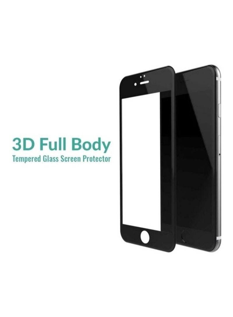 BORTONY 3D Tempered Glass Screen Protector For Apple iPhone 7 Clear/Black - Image 3