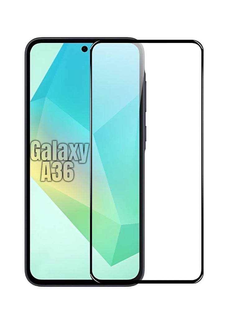 حامي شاشة زجاجي مقسى من سامسونج جالاكسي A36 - لاصق كامل