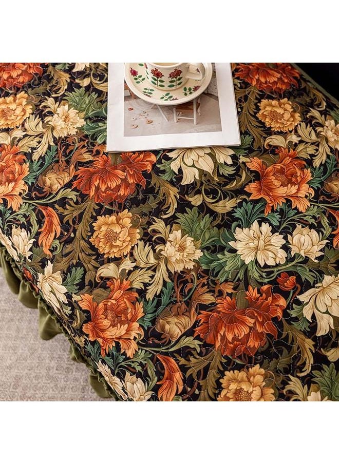Bluejw - New Style Sofa Cushion Winter Non-slip Light Luxury Thickened Universal Dirty Resistant Ruffled High-end Pujiang Sofa Cover - Image 1