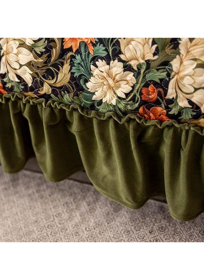 Bluejw - New Style Sofa Cushion Winter Non-slip Light Luxury Thickened Universal Dirty Resistant Ruffled High-end Pujiang Sofa Cover - Image 1