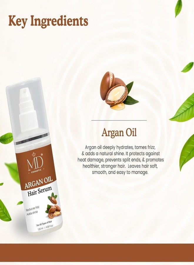 MD COSMETIC سيروم زيت الأرغان للشعر من إم دي كوزمتيك يقلل من تجعد الشعر 120 مل - Image 4