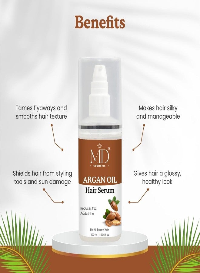 MD COSMETIC سيروم زيت الأرغان للشعر من إم دي كوزمتيك يقلل من تجعد الشعر 120 مل - Image 3