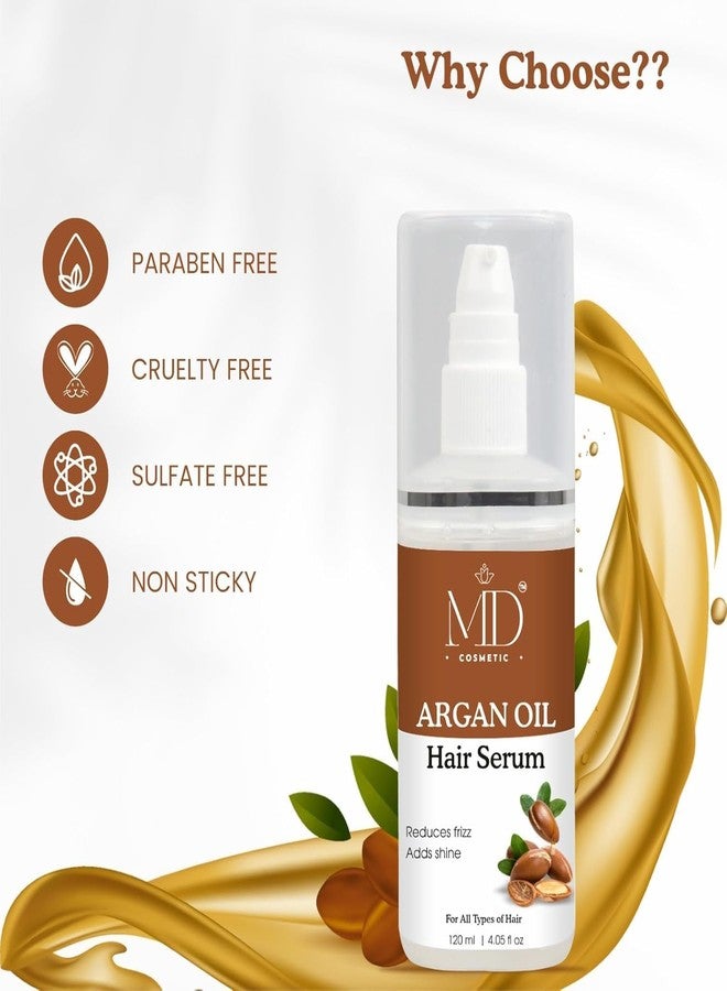 MD COSMETIC سيروم زيت الأرغان للشعر من إم دي كوزمتيك يقلل من تجعد الشعر 120 مل - Image 2