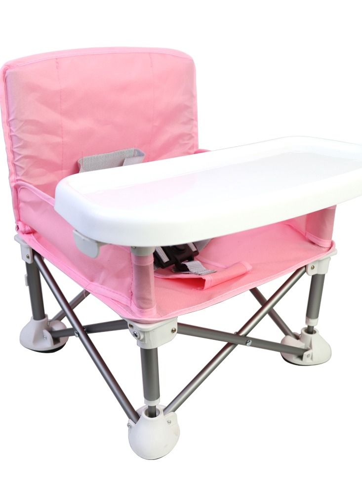 Folding baby dining chair with tray - Image 1