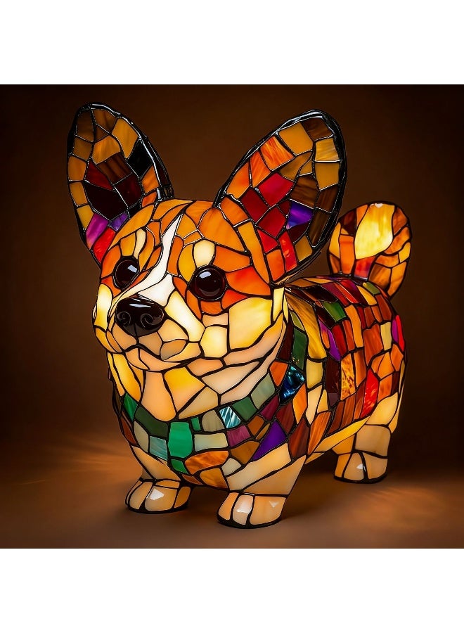 Resin dog Figurine LED Light