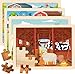 LACCHOUFEE Wooden Farm Puzzles for Kids Age 3 4 5 Year Old 4 Pack 24 Pcs Montessori Toddler Jigsaw Puzzles for Girl boy Activities Preschool Learning Educational Birthday Gift - Image 2