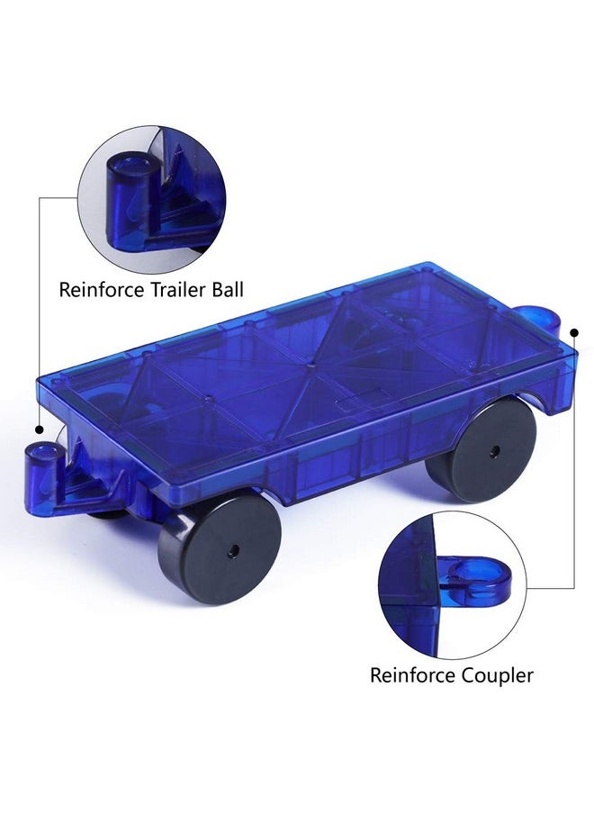 Jasonwell Jasonwell Magnetic Car Truck Wheels Magnetic Vehicles Set Ferris Wheel Kit Propeller Windmill Playset for Magnetic Tiles Magnet Toys 3D Building Blocks Accessories for Toddlers Boys Girls  - Image 4