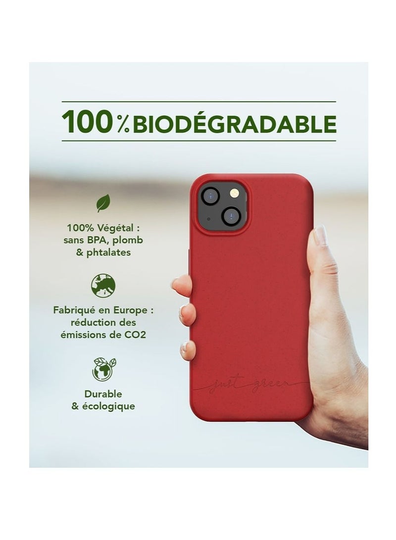 BIGBEN Just Green iPhone 13 case Natural Red - Eco-designed - Image 2