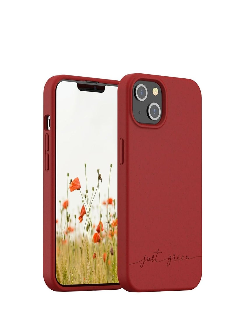 BIGBEN Just Green iPhone 13 case Natural Red - Eco-designed - Image 1