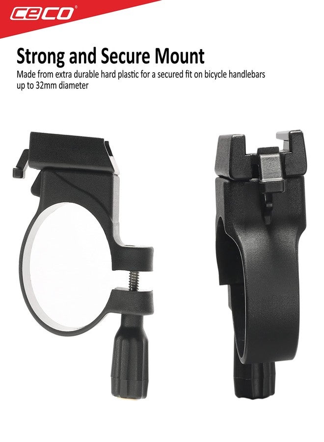 CECO USA F2000 and F1700 Series Headlight Hard Handlebar Mount, Heavy Duty Hard Mount Clamps to 22 to 32mm Diameter Bicycle Handlebars, for F Series Bicycle Light Only, OEM, Original, Quality - Image 2