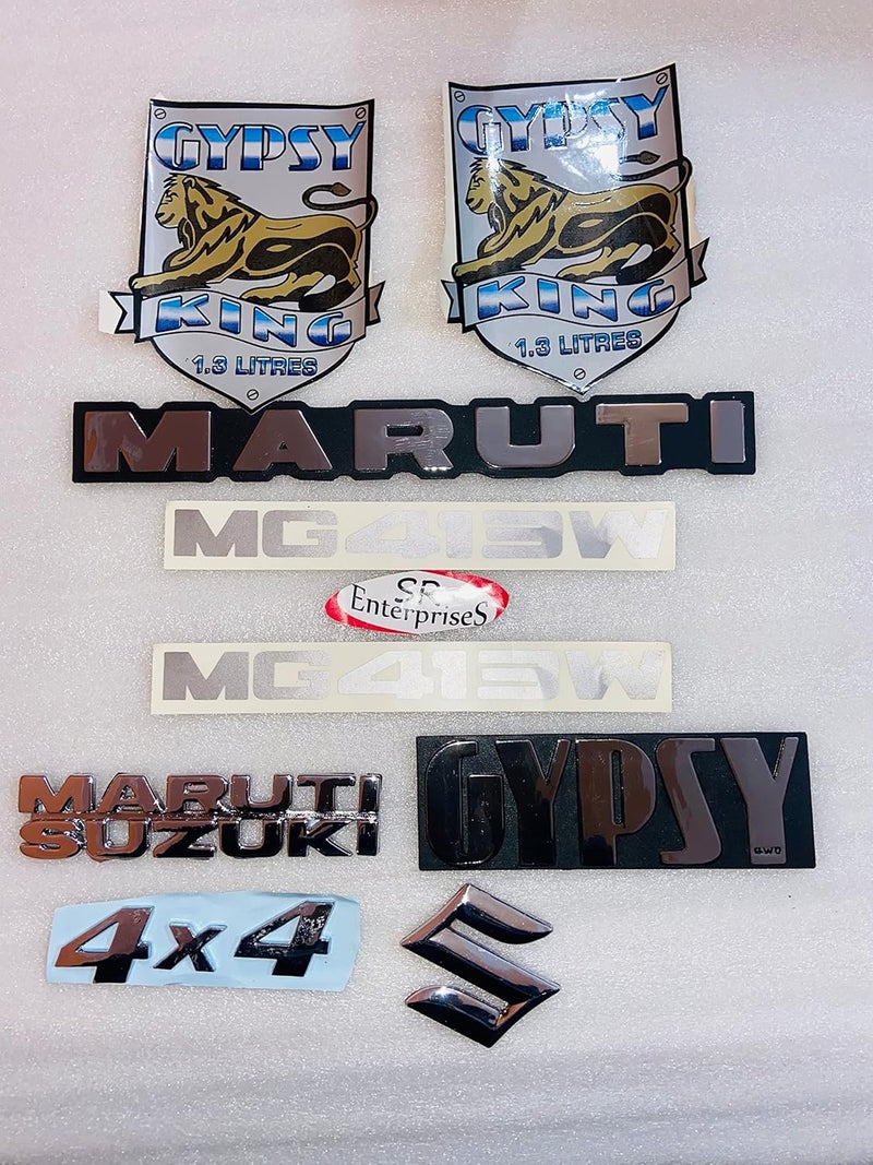 SR EnterpriseS Maruti Gypsy Emblem Kit King Spare Parts Compatible with Maruti Gypsy | Maruti Gypsy Spare Parts | Maruti Gypsy Accessories - Image 2