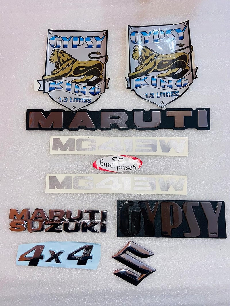 SR EnterpriseS Maruti Gypsy Emblem Kit King Spare Parts Compatible with Maruti Gypsy | Maruti Gypsy Spare Parts | Maruti Gypsy Accessories - Image 3
