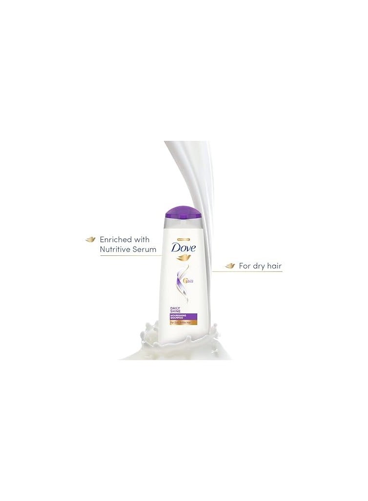 Dove Daily Shine Shampoo For Damaged or Frizzy Hair Makes Hair Soft Shiny And Smooth  1L - Image 4