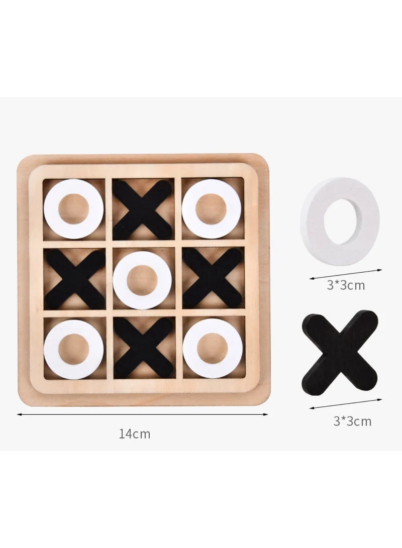 An Interactive Wooden XO Game Suitable For Adults and Children Small Size 14X14 CM One Piece - Image 4