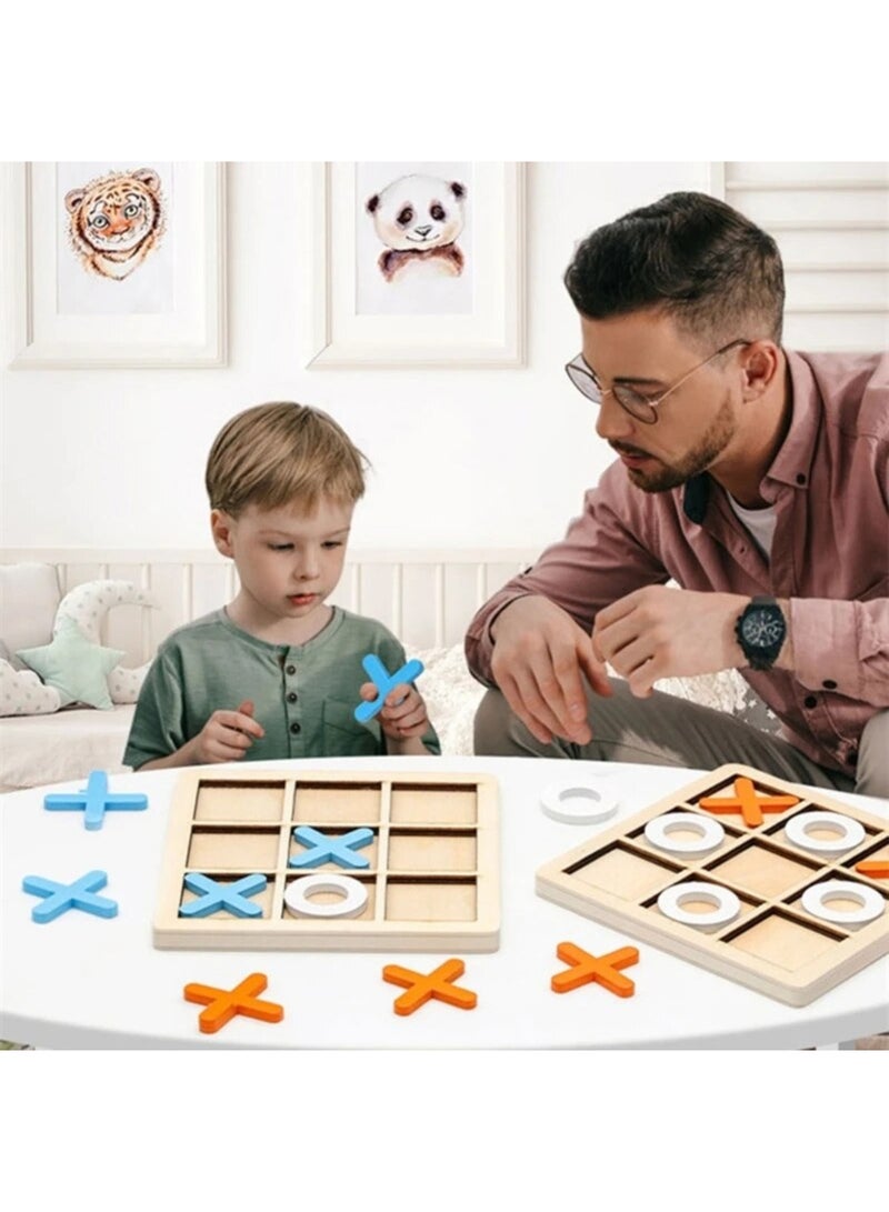 An Interactive Wooden XO Game Suitable For Adults and Children Small Size 14X14 CM One Piece - Image 3