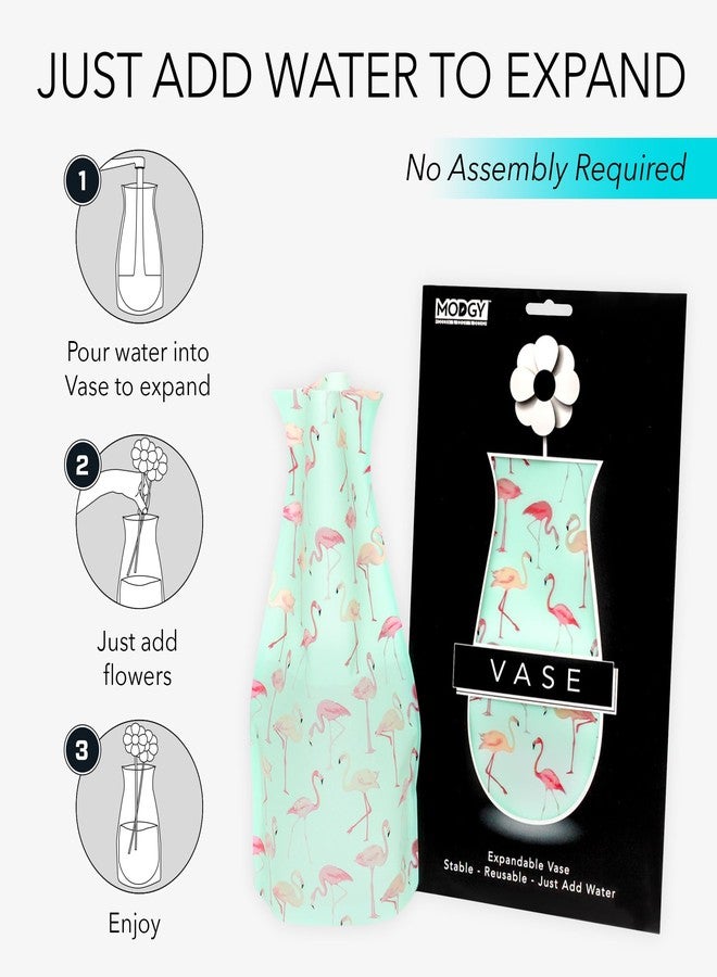 MODGY Expandable Flower Vase Plastic Decorative Modern Vases for Flowers Centerpieces Dining Table Decor Living Room Bathroom Wedding Office, PinkyDo - Image 4
