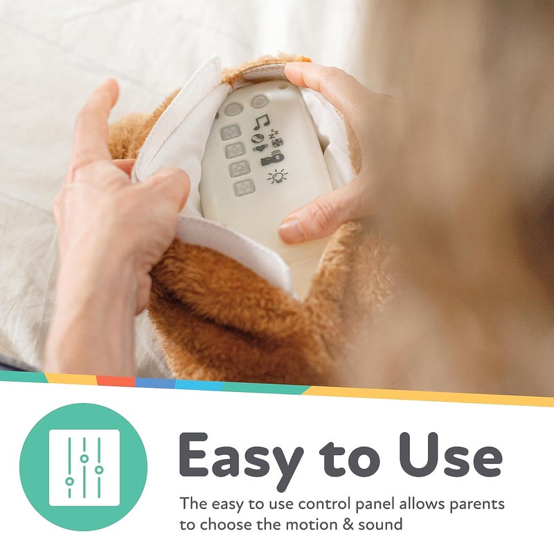 Nuby Lifelike Animated Sleeping Fox with 8 Soothing Lullabies  4 Calming White Noises 30 Min NonStop - Image 4