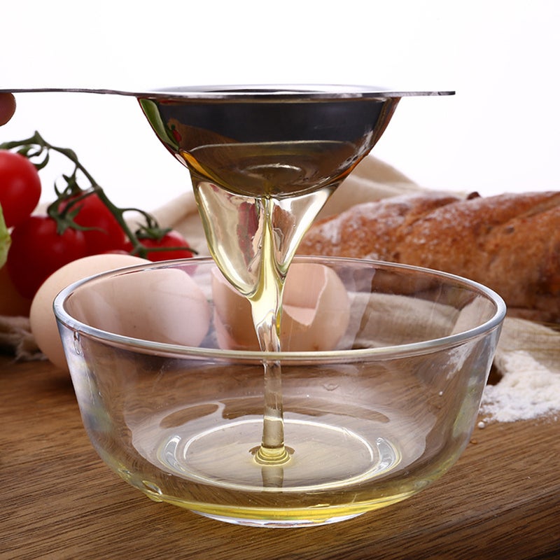 2pcs Portable Separator Divider Extractor Stainless Steel Yolk Sieve for Cooking Baking Kitchen - Image 1