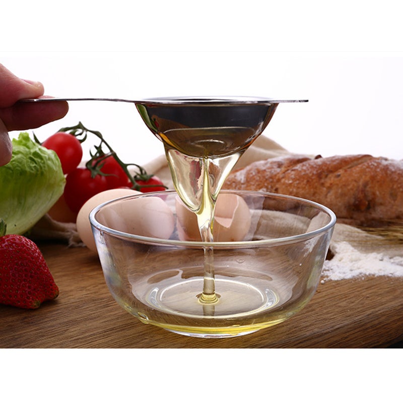 2pcs Portable Separator Divider Extractor Stainless Steel Yolk Sieve for Cooking Baking Kitchen - Image 3
