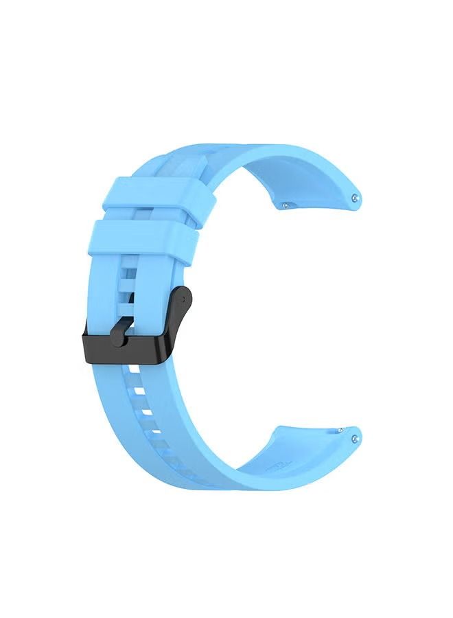 Zaboon Replacement 22mm Silicon Band for Fossil Gen 4/5 Sky Blue - Image 3