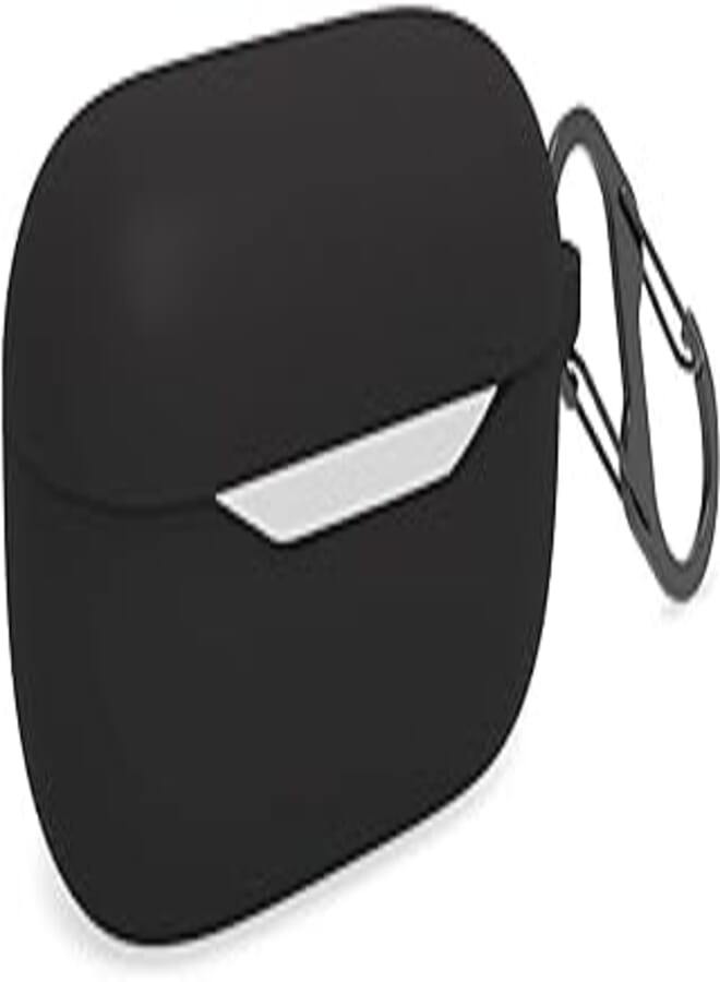 LEETOYI Leetoyi Silicone Case Compatible for Huawei FreeBuds SE, Protective for Headphones with Keychain Hook (Black) 