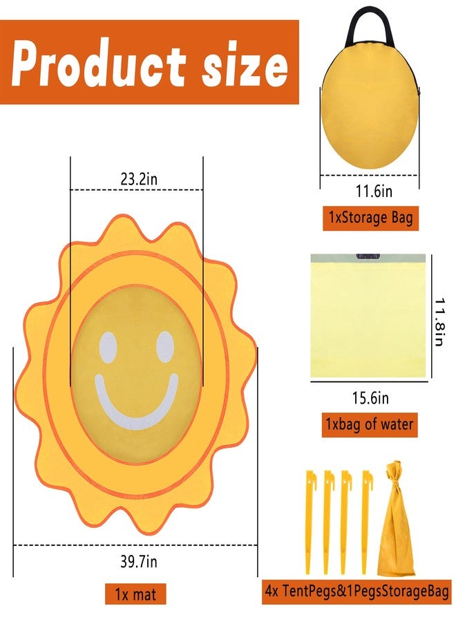 RunNico Pop Up Beach Pool, Portable Toddler Beach Pit with Water Bag and Storage Bag, Cute Shape Beach Pool Puddle for Outdoor Summer Beach Camping Traveling Vacation - Image 2