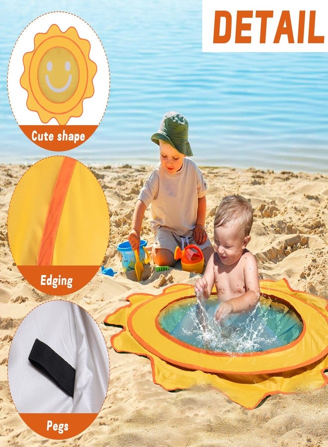 RunNico Pop Up Beach Pool, Portable Toddler Beach Pit with Water Bag and Storage Bag, Cute Shape Beach Pool Puddle for Outdoor Summer Beach Camping Traveling Vacation - Image 3