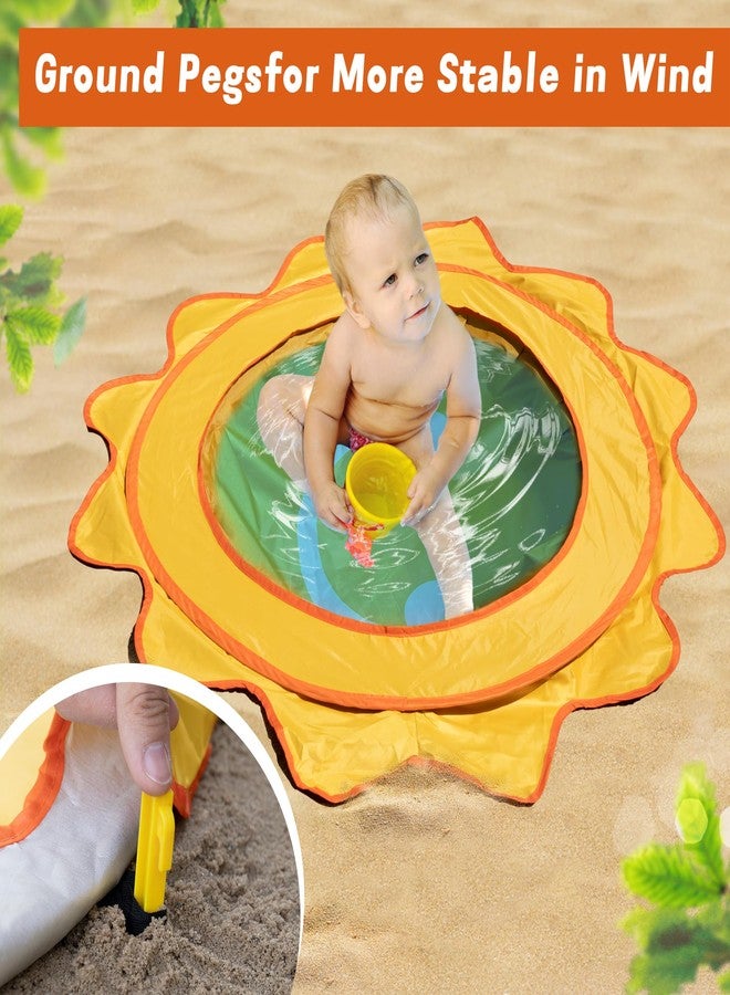 RunNico Pop Up Beach Pool, Portable Toddler Beach Pit with Water Bag and Storage Bag, Cute Shape Beach Pool Puddle for Outdoor Summer Beach Camping Traveling Vacation - Image 5