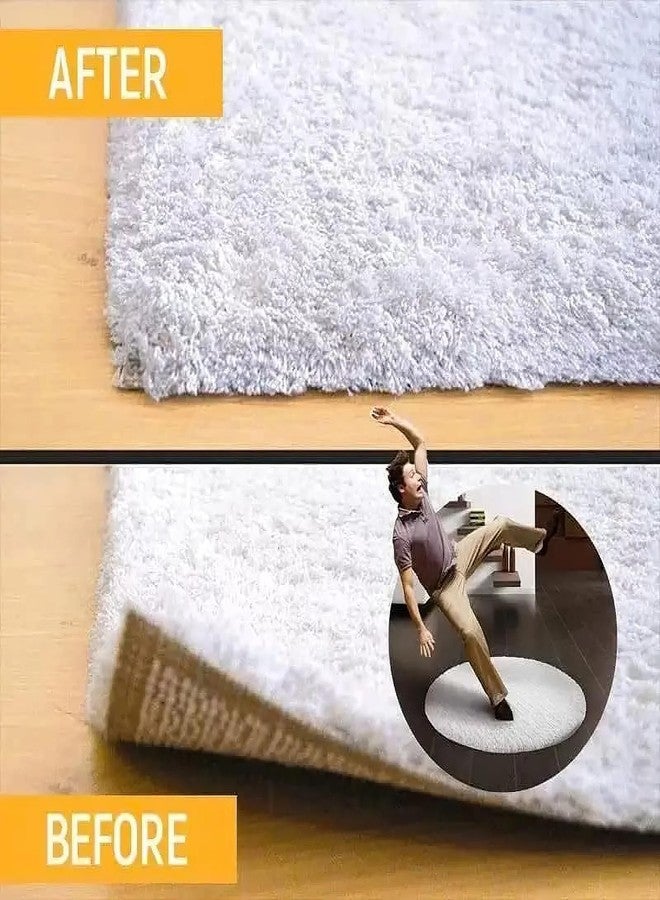 DOOMSDAY شريط لاصق من القماش DOOMSDAY للسجاد والبسط والملابس، لاصق مزدوج الجوانب، قاعدة لاصقة للسجاد، لا يترك علامات، شبكة قوية، شريط لاصق للبلاط والخشب الصلب، شريط حواف، شريط لاصق لحصائر الأرضيات (5 سم × 5 م) - Image 5