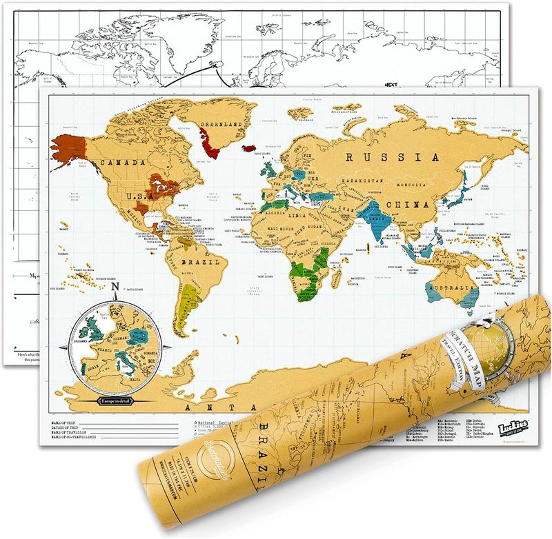 Luckies Scratch Map - Travel Edition - Image 1