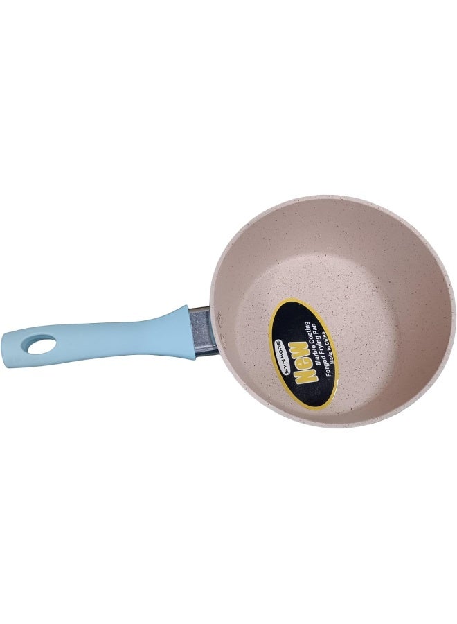SAQOWARE Saqoware Granite Non-Stick Milk Pan – 14 cm/1 Litre Saucepan – Pouring Spout with Ergonomic Handle - Tea Pan Saucepan Milk Pot – Ideal as Coffee pot, Tea pot, Cawa Milk pot & Small Saucepan  - Image 2