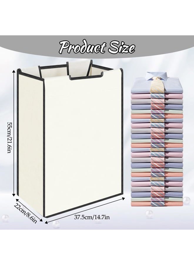 Exclaith 3 Pack Large Laundry Sorter Replacement Bags, Hamper Cart Removable Replacement, Laundry Storage Organizer-Replacement Bags, Beige, Square Shap - Image 2