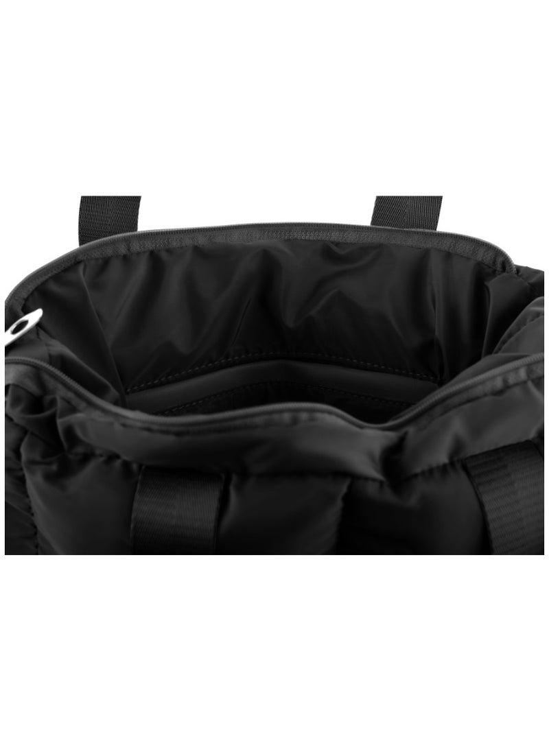 B.S COLLECTION - Large capacity waterproof soft quilted shoulder bag and crossbag for women - Black - Image 1