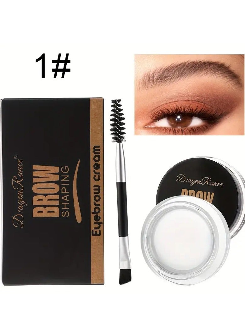 Dragon Ranee DragonRanee Brow Shaping Eyebrow Setting Gel - Long-Wearing, Waterproof, Sweat-Resistant Eyebrow Color Cream for All Skin Types, Natural Look, Easy Application, Non-Fading Eyebrow Gel - Image 1