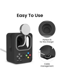 Y&D Charging Stand Compatible with Apple Watch Ultra SE2 Series 8 7 6 SE 5 4 3 2 1 (49mm, 45mm, 44mm, 42mm, 41mm, 40mm, 38mm) Silicone Holder Dock, Supports Nightstand Mode  - Image 4