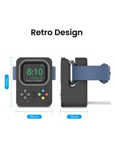 Y&D Charging Stand Compatible with Apple Watch Ultra SE2 Series 8 7 6 SE 5 4 3 2 1 (49mm, 45mm, 44mm, 42mm, 41mm, 40mm, 38mm) Silicone Holder Dock, Supports Nightstand Mode  - Image 3