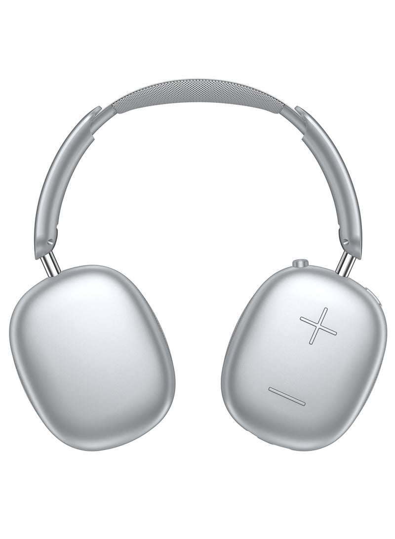 Air Max Pro Wireless Over Ear Headphones with Active Noiose Cancellation and Built-in Mi, Comfortable and Lightweight - Starlight - Image 1